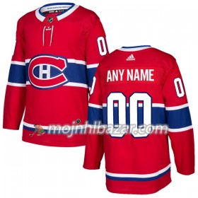 Dresovi Montreal Canadiens Custom Adidas 2017-2018 Crvena Authentic - Muške